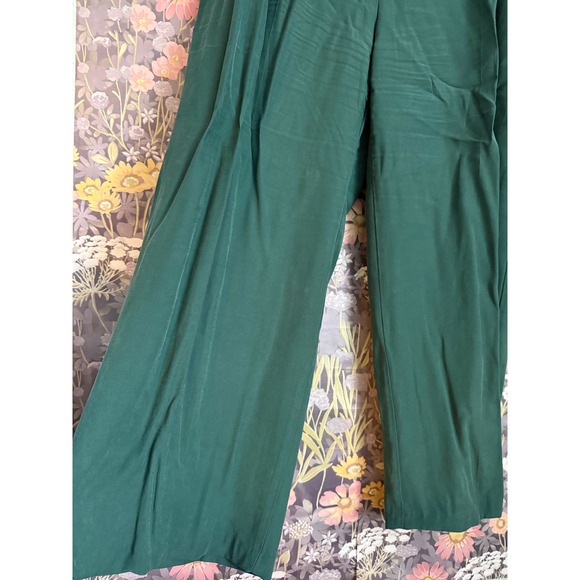 A New Day Women's Wide Leg Pleated Pants Emerald Green Size 17 - Picture 9 of 11